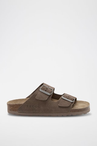 Mules en cuir - Marron