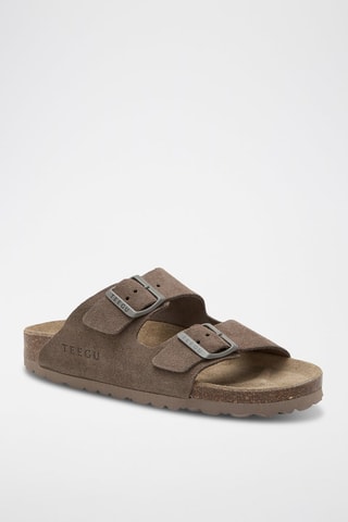 Mules en cuir - Marron