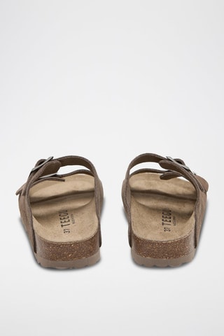 Mules en cuir - Marron