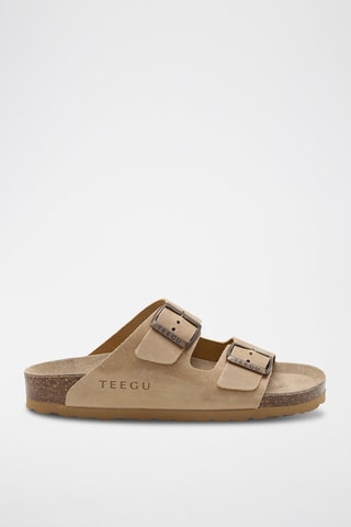 Mules en cuir - Beige