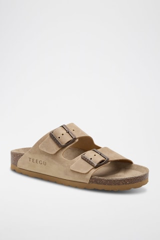 Mules en cuir - Beige