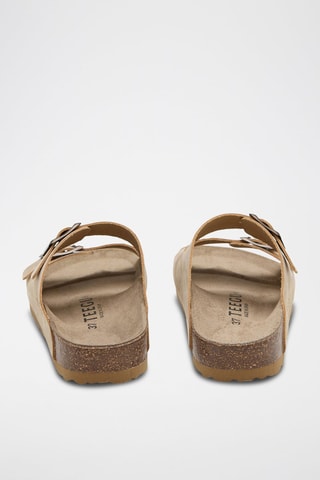 Mules en cuir - Beige