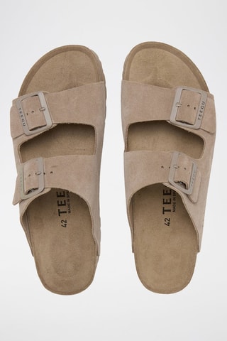 Mules en cuir - Beige