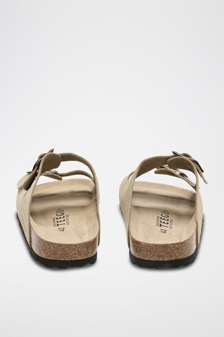 Mules en cuir - Kaki