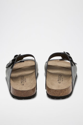 Mules en cuir - Noir