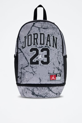 Mochila Jan Jersey - Negro, rojo y gris