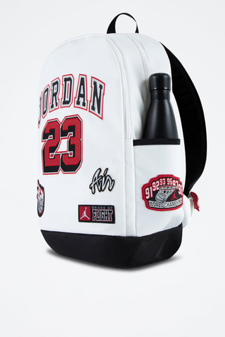 Mochila - Blanco, negro y rojo