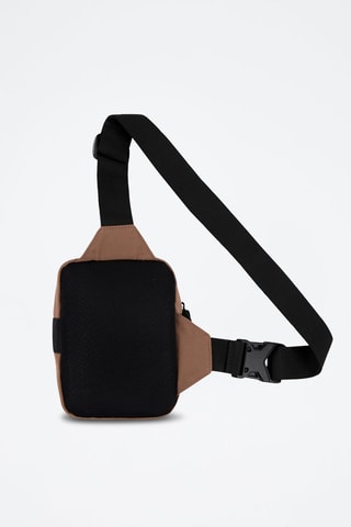 Bandolera Airborne - Blanco, negro y marrón