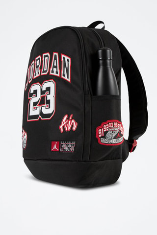 Mochila - Blanco, negro y rojo