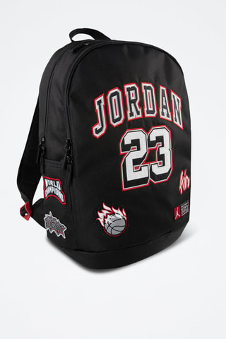 Mochila - Blanco, negro y rojo