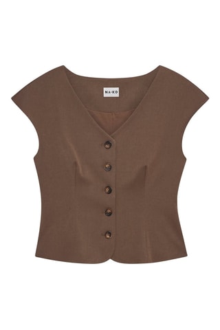 Vest - Bruin