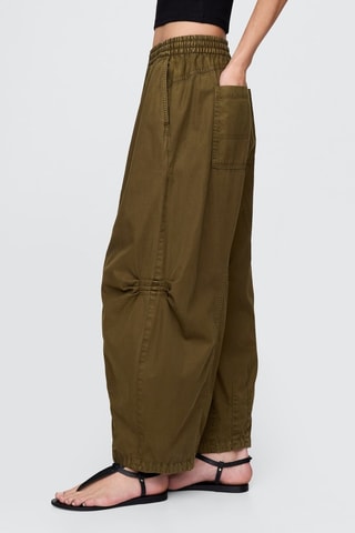 Biologisch Katoenen Broek Loose - Kaki