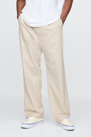 Pantalon relaxed - Beige