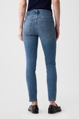 7/8 Skinny Jeans Hoge Taille - Donkerblauw