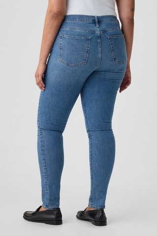 7/8 Skinny Jeans Hoge Taille - Donkerblauw