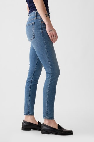 7/8 Skinny Jeans Hoge Taille - Donkerblauw