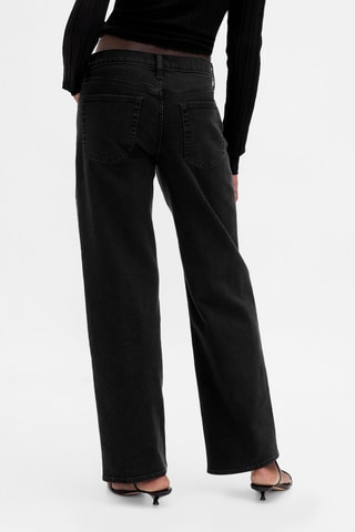 Biologisch Katoenen Rechte Jeans Zwart
