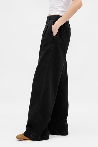 Jeans Hoge Taille - Zwart