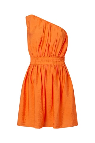 Asymmetrische jurk Faron - Oranje