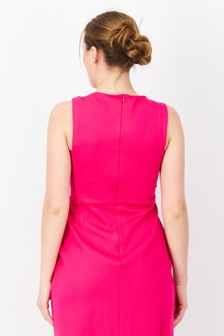 Rechte Jurk Slv - Fuchsia