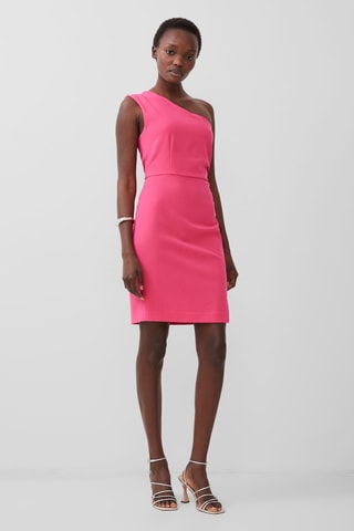 Asymmetrische jurk Whisper - Roze