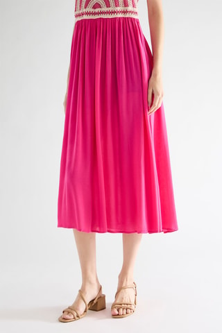 Mouwloze Jurk - Fuchsia