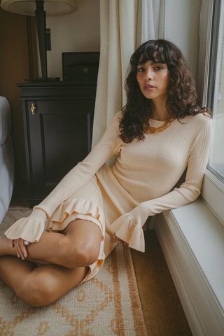 Trui-jurk - Beige