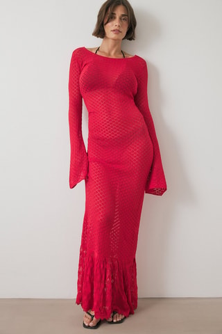 Robe longue - Rouge