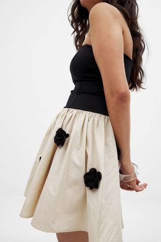 Strapless Jurk - Zwart