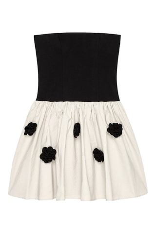 Strapless Jurk - Zwart