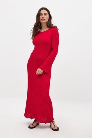 Robe longue - Rouge