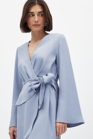 Robe portefeuille - Bleu clair