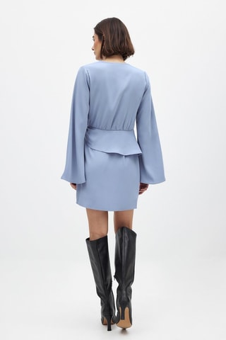 Robe portefeuille - Bleu clair
