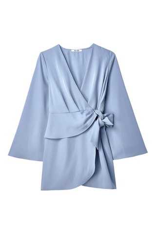 Robe portefeuille - Bleu clair