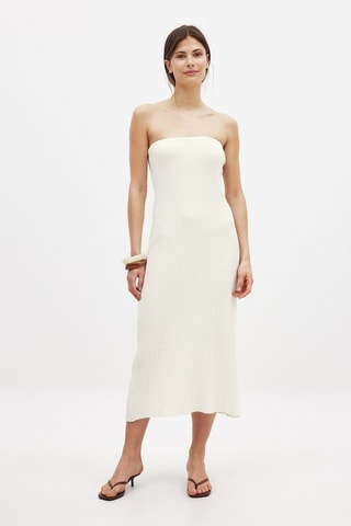 Robe bustier - Blanc cassé
