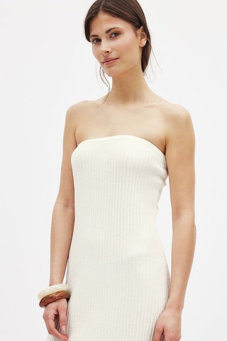 Robe bustier - Blanc cassé