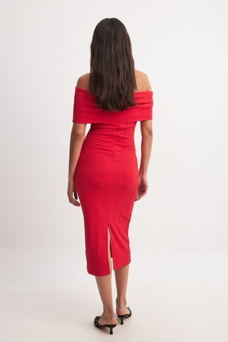 Robe fourreau - Rouge