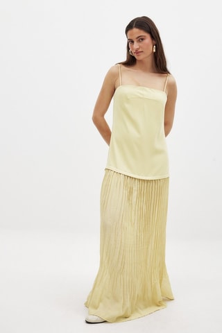 Robe longue - Jaune pâle