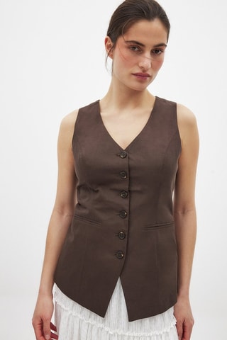 Gilet - Bruin