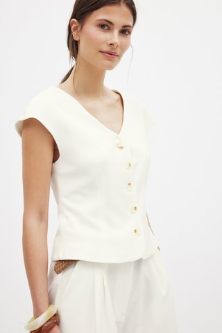 Gilet - Wit