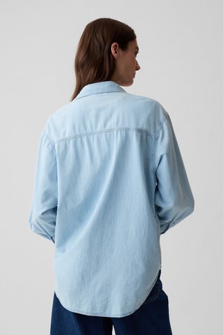 Chemisier oversize en jean - Indigo