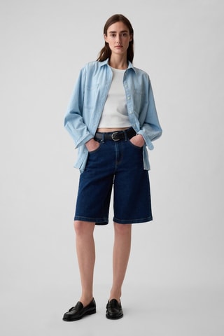 Chemisier oversize en jean - Indigo