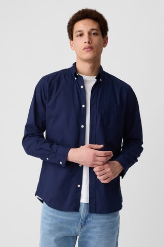 Chemise slim - Bleu marine