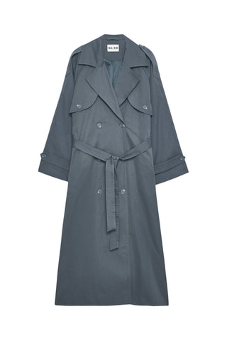 Oversized Trenchcoat - Marineblauw