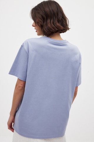 T-shirt oversize - Bleu clair