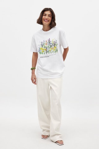 T-shirt oversize - Blanc