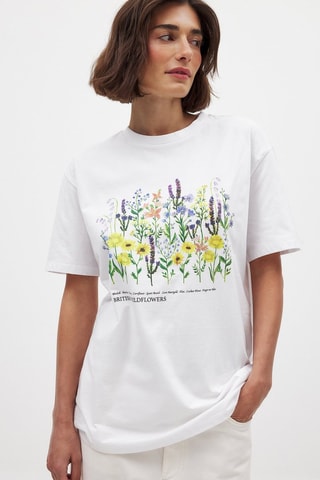 T-shirt oversize - Blanc