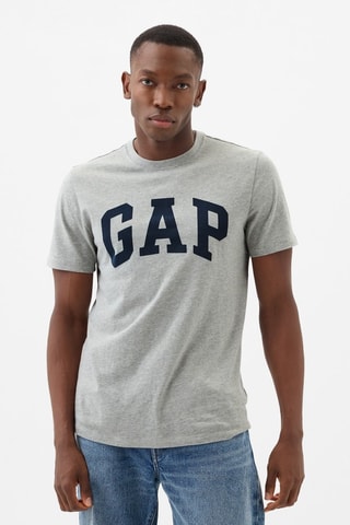 T-shirt straight - Gris chiné