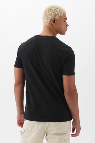 T-shirt straight en coton biologique - Noir