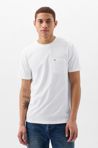 T-shirt straight en coton biologique - Blanc